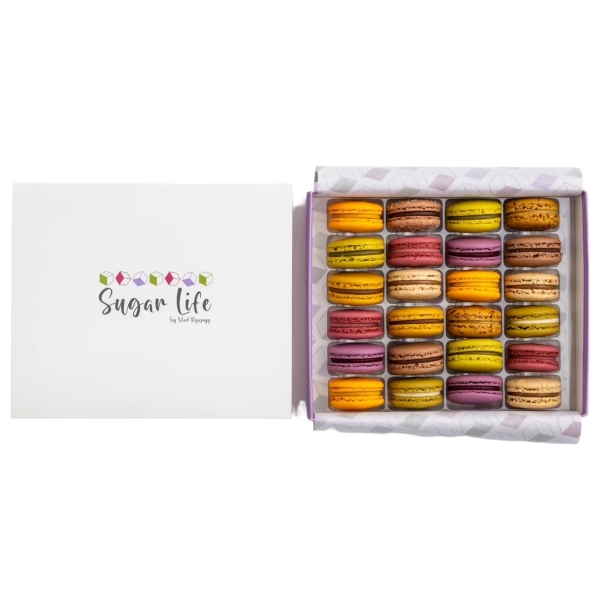 Makronková kazeta z 24 kusů