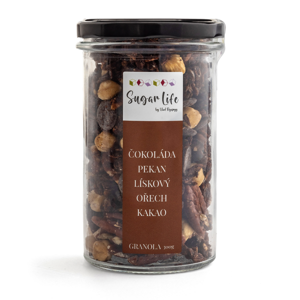 Čokoládová granola s ořechy